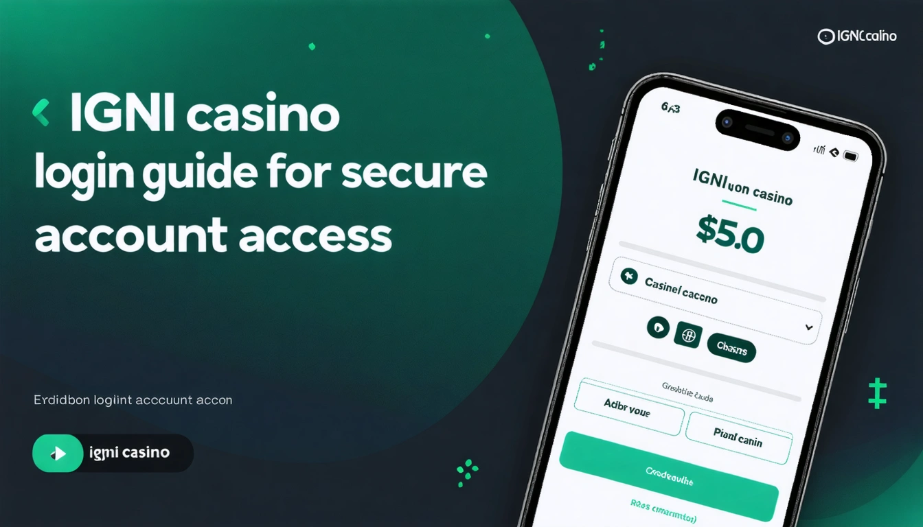 Igni casino login guide for secure account access