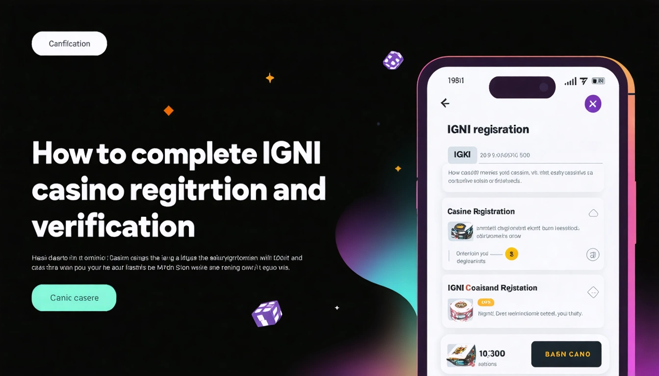 How to complete Igni casino registration and verification